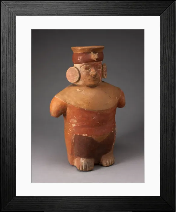 Framed Print : Figure Jar, 100 B. C. / A. D. 500. Creator: Unknown Framed Print : Figure Jar, 100 B. C. / A. D. 500. Creator: Unknown