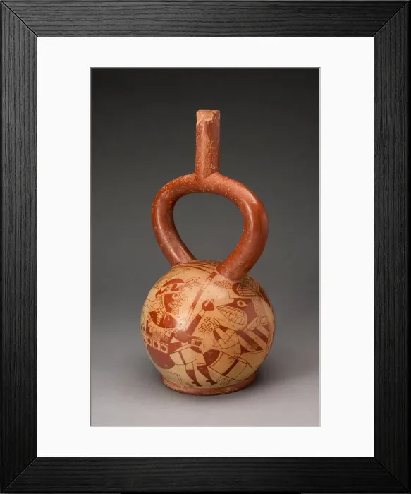 Framed Print : Ceremonial Vessel with Masked Deities, 100 B. C. / A. D. 500. Creator: Unknown Framed Print : Ceremonial Vessel with Masked Deities, 100 B. C. / A. D. 500. Creator: Unknown