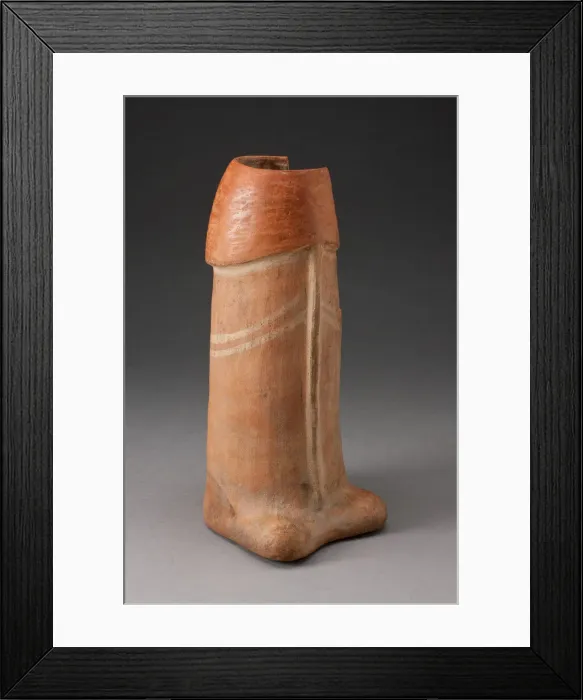 Framed Print : Jar in the Form of a Phallus, 100 B. C. / A. D. 500. Creator: Unknown Framed Print : Jar in the Form of a Phallus, 100 B. C. / A. D. 500. Creator: Unknown