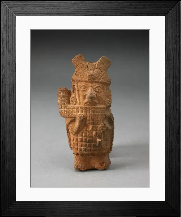 Framed Print : Whistle in the Form of a Figure Playing Pipes, 100 B. C. / A. D. 500. Creator: Unknown Framed Print : Whistle in the Form of a Figure Playing Pipes, 100 B. C. / A. D. 500. Creator: Unknown
