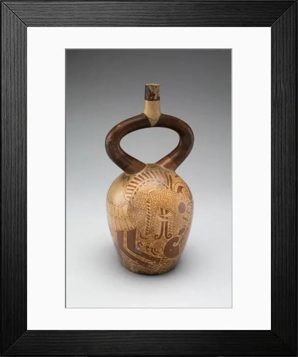Framed Print : Vessel Depicting a Composite Feline Figure, 100 B. C. / A. D. 500. Creator: Unknown Framed Print : Vessel Depicting a Composite Feline Figure, 100 B. C. / A. D. 500. Creator: Unknown