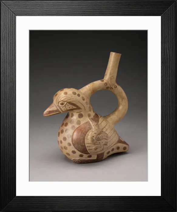 Framed Print : Vessel in the Shape of a Bird, 100 B. C. / A. D. 500. Creator: Unknown Framed Print : Vessel in the Shape of a Bird, 100 B. C. / A. D. 500. Creator: Unknown