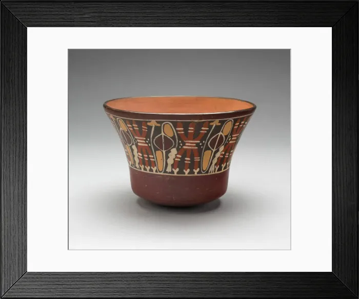 Framed Print : Bowl Depicting Bound Lances and Slings, 180 B. C. / A. D. 500. Creator: Unknown Framed Print : Bowl Depicting Bound Lances and Slings, 180 B. C. / A. D. 500. Creator: Unknown