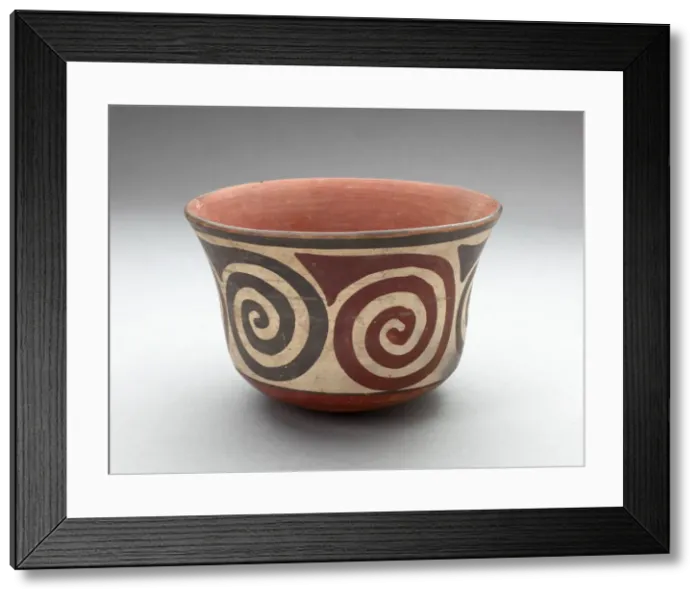 Framed Print : Cup with Repeated Spiral Motifs, 180 B. C. / A. D. 500. Creator: Unknown Framed Print : Cup with Repeated Spiral Motifs, 180 B. C. / A. D. 500. Creator: Unknown