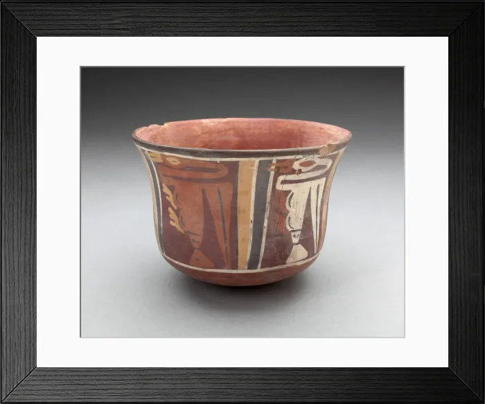 Framed Print : Cup Depicting Long-Necked Birds, 180 B. C. / A. D. 500. Creator: Unknown Framed Print : Cup Depicting Long-Necked Birds, 180 B. C. / A. D. 500. Creator: Unknown