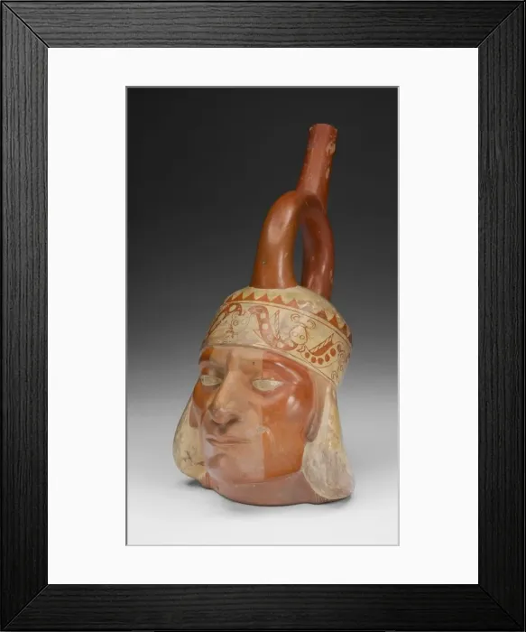 Framed Print : Portrait Vessel of a Ruler, 100 B. C. / A. D. 500. Creator: Unknown Framed Print : Portrait Vessel of a Ruler, 100 B. C. / A. D. 500. Creator: Unknown
