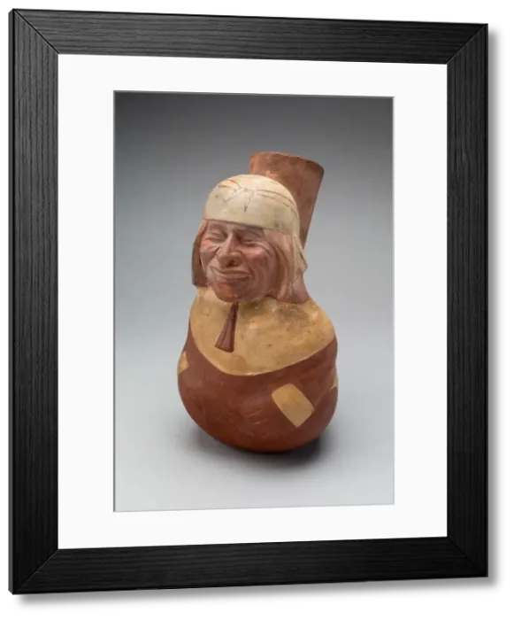 Framed Print : Jar in the Form of a Seated Figure, 100 B. C. / A. D. 500. Creator: Unknown Framed Print : Jar in the Form of a Seated Figure, 100 B. C. / A. D. 500. Creator: Unknown