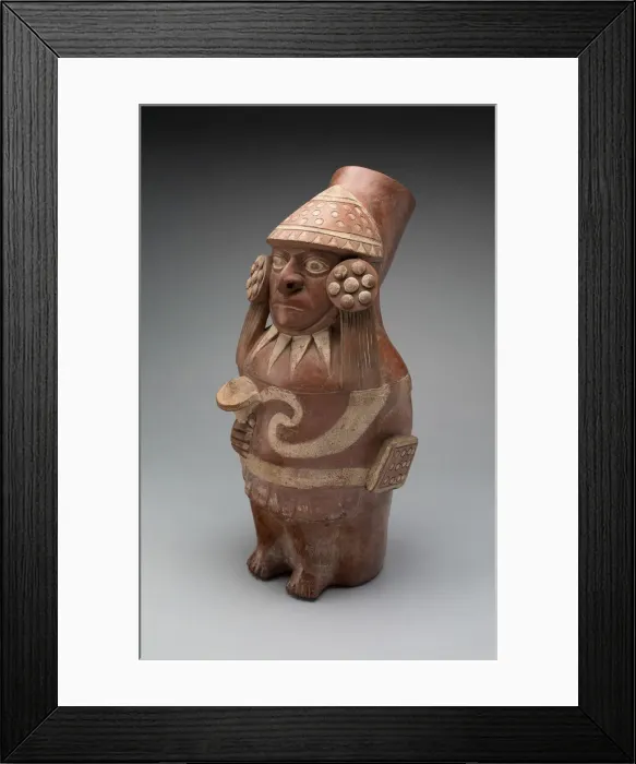 Framed Print : Jar in the Form of a Standing Figure, 100 B. C. / A. D. 500. Creator: Unknown Framed Print : Jar in the Form of a Standing Figure, 100 B. C. / A. D. 500. Creator: Unknown