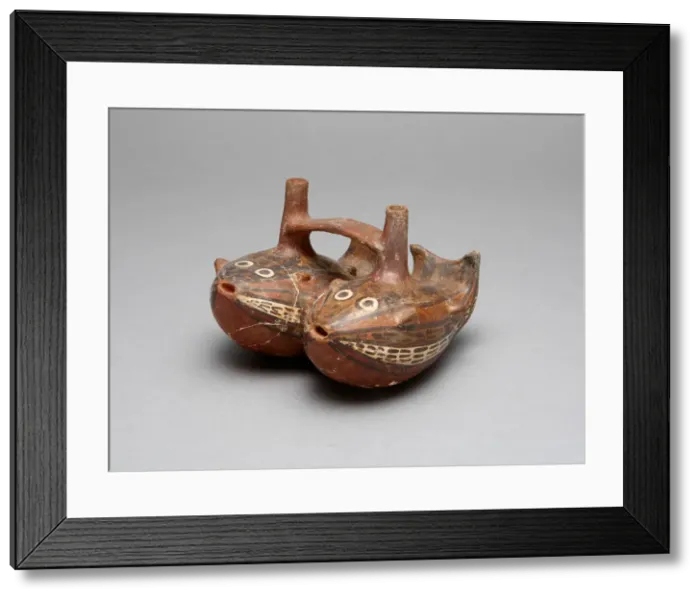 Framed Print : Bridge Vessel in the Form of a Pair of Interlocked Fish, 180 B. C. / A. D. 500 Framed Print : Bridge Vessel in the Form of a Pair of Interlocked Fish, 180 B. C. / A. D. 500