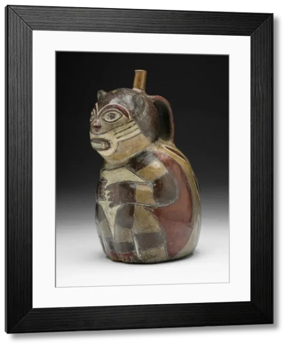 Framed Print : Vessel in the Form of a Pampas Cat, 180 B. C. / A. D. 500. Creator: Unknown Framed Print : Vessel in the Form of a Pampas Cat, 180 B. C. / A. D. 500. Creator: Unknown