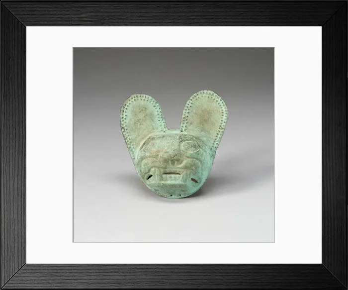 Framed Print : Feline Mask, 100 B. C. / A. D. 500. Creator: Unknown Framed Print : Feline Mask, 100 B. C. / A. D. 500. Creator: Unknown
