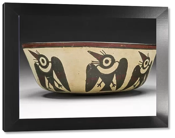 Bowl Depicting Vencejo Birds, 180 B. C.  /  A. D. 500. Creator: Unknown