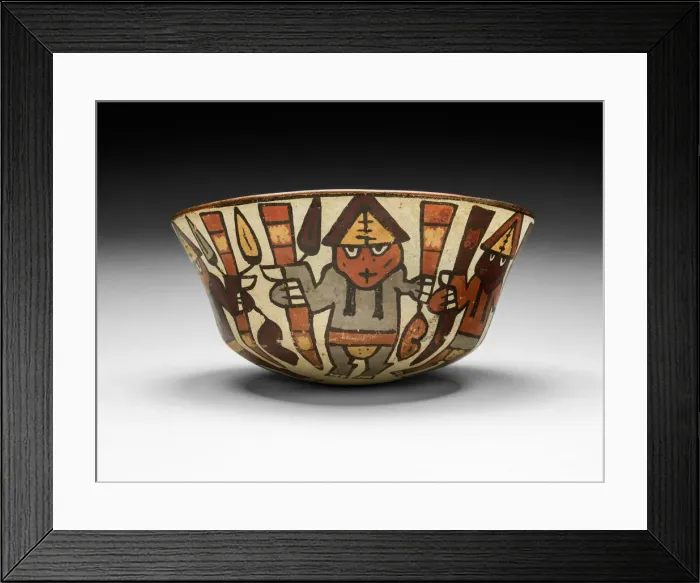 Framed Print : Bowl Depicting a Harvest Dance, 180 B. C. / A. D. 500. Creator: Unknown Framed Print : Bowl Depicting a Harvest Dance, 180 B. C. / A. D. 500. Creator: Unknown