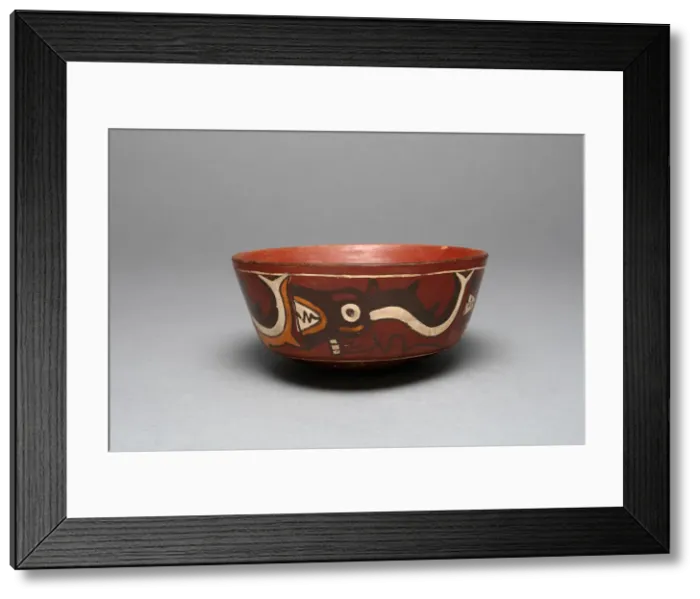 Framed Print : Bowl Depicting Anthropomorphic Sharks, 180 B. C. / A. D. 500. Creator: Unknown Framed Print : Bowl Depicting Anthropomorphic Sharks, 180 B. C. / A. D. 500. Creator: Unknown