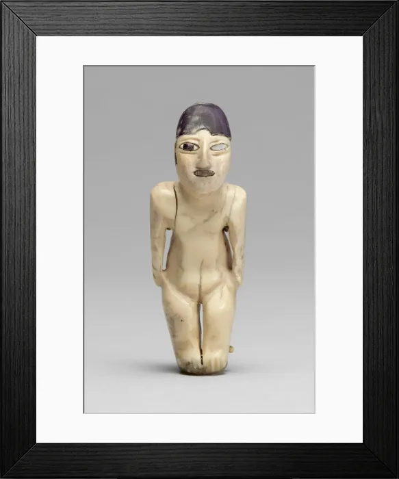 Framed Print : Figurine with Inlay, 180 B. C. / A. D. 500. Creator: Unknown Framed Print : Figurine with Inlay, 180 B. C. / A. D. 500. Creator: Unknown