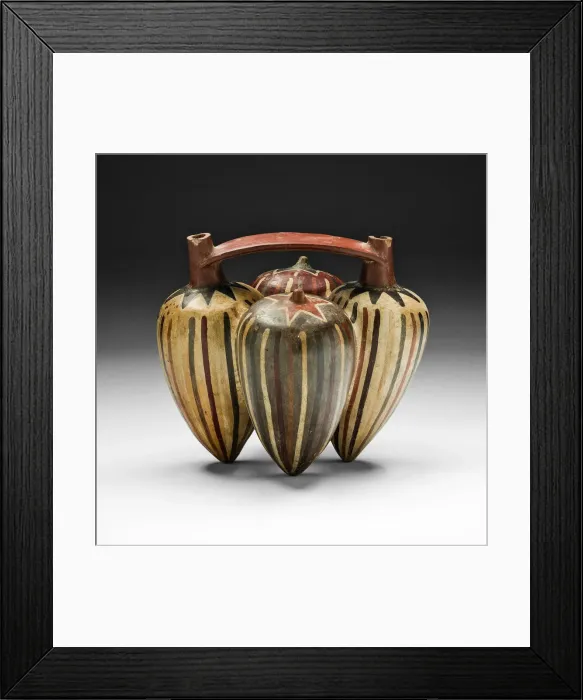 Framed Print : Vessel in the Form of Pepino Peppers, 180 B. C. / A. D. 500. Creator: Unknown Framed Print : Vessel in the Form of Pepino Peppers, 180 B. C. / A. D. 500. Creator: Unknown