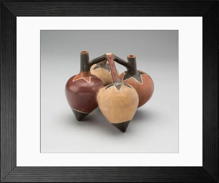 Framed Print : Vessel in the Form of Lucuma Peppers, 180 B. C.  /  A. D. 500. Creator: Unknown