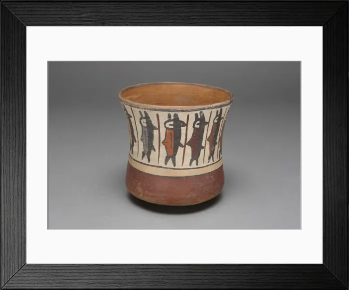 Framed Print : Cup Depicting a Band of Abstract Fish, 180 B. C. / A. D. 500. Creator: Unknown Framed Print : Cup Depicting a Band of Abstract Fish, 180 B. C. / A. D. 500. Creator: Unknown