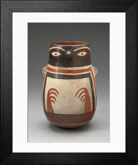 Framed Print : Rounded Beaker in the Form of an Abtract Bird, 180 B. C. / A. D. 500. Creator: Unknown Framed Print : Rounded Beaker in the Form of an Abtract Bird, 180 B. C. / A. D. 500. Creator: Unknown