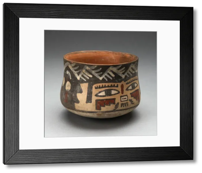 Framed Print : Short Beaker Depicting Human Head, 180 B. C. / A. D. 500. Creator: Unknown Framed Print : Short Beaker Depicting Human Head, 180 B. C. / A. D. 500. Creator: Unknown