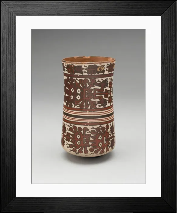 Framed Print : Beaker Depicting Costumed Ritual Performers, 180 B. C. / A. D. 500. Creator: Unknown Framed Print : Beaker Depicting Costumed Ritual Performers, 180 B. C. / A. D. 500. Creator: Unknown