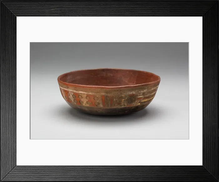 Framed Print : Vancejo bowl, 180 B. C / A. D. 500. Creator: Unknown Framed Print : Vancejo bowl, 180 B. C / A. D. 500. Creator: Unknown