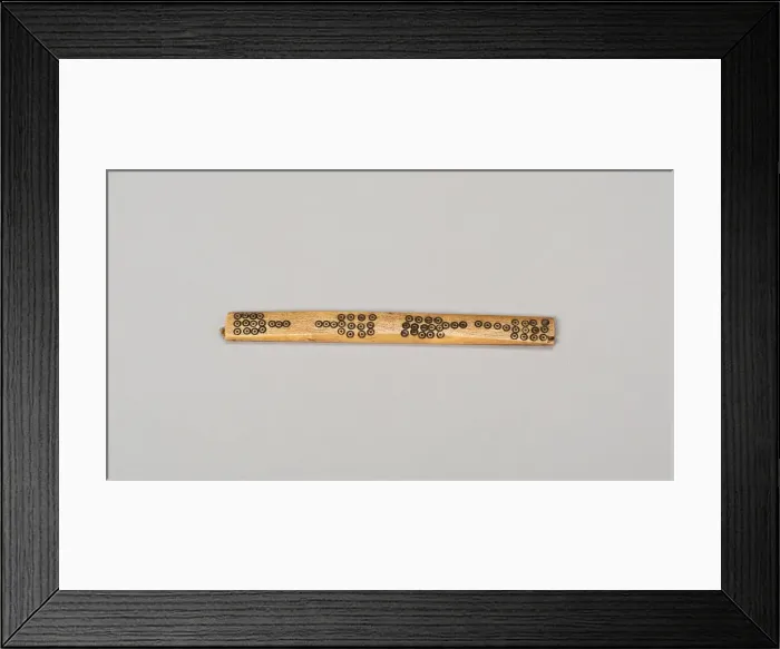 Framed Print : Balance-Beam Scale with Incised Circles in Paddle-like Design, A. D. 1000 / 1470 Framed Print : Balance-Beam Scale with Incised Circles in Paddle-like Design, A. D. 1000 / 1470