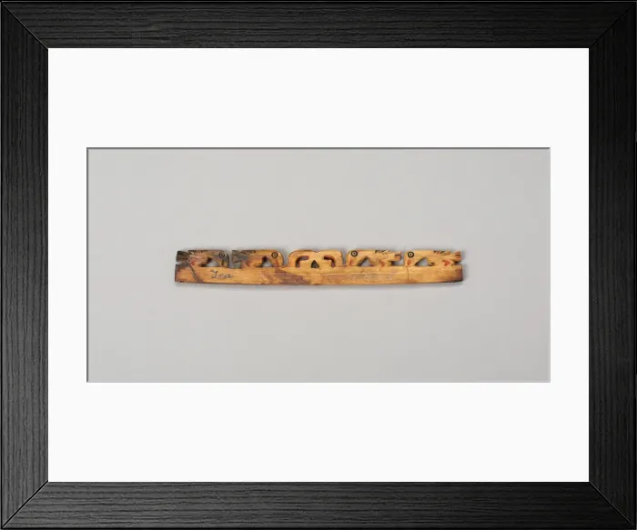 Framed Print : Balance-Beam Scale with Cut-Out Birds and Geometric Motifs, A. D. 500 / 800 Framed Print : Balance-Beam Scale with Cut-Out Birds and Geometric Motifs, A. D. 500 / 800