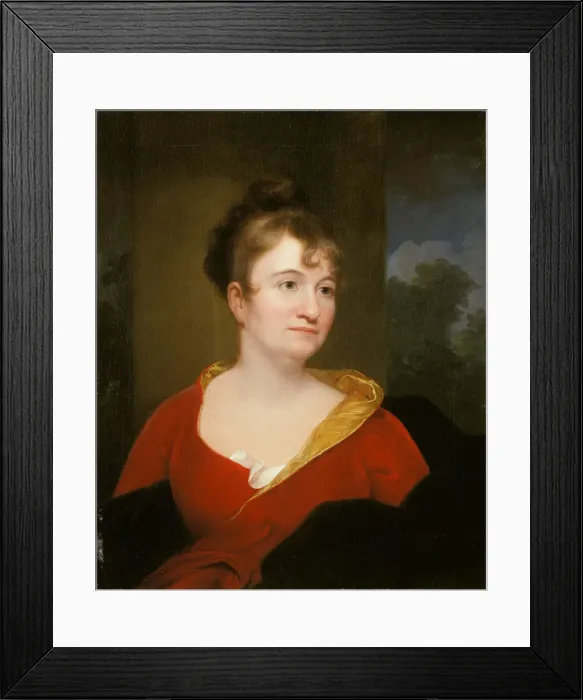 Framed Print : Abigail Inskeep Bradford, 1803 / 8. Creator: Rembrandt Peale Framed Print : Abigail Inskeep Bradford, 1803 / 8. Creator: Rembrandt Peale
