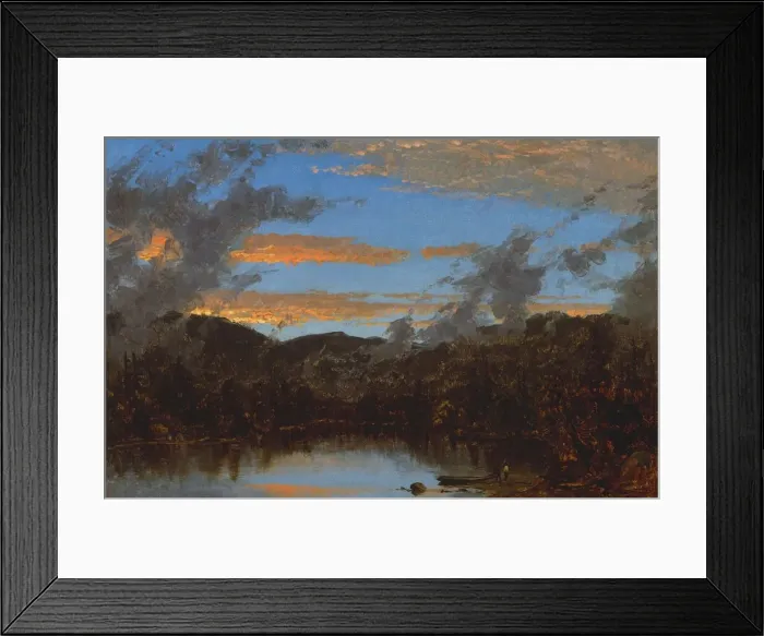 Framed Print : Mist Rising at Sunset in the Catskills, c. 1861. Creator: Sanford Robinson Gifford Framed Print : Mist Rising at Sunset in the Catskills, c. 1861. Creator: Sanford Robinson Gifford