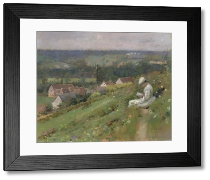 Framed Print : The Valley of Arconville, c. 1887. Creator: Theodore Robinson Framed Print : The Valley of Arconville, c. 1887. Creator: Theodore Robinson