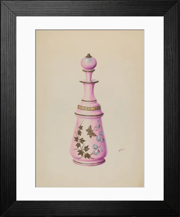 Framed Print : Toilet Bottle, c. 1937. Creator: Charles Moss Framed Print : Toilet Bottle, c. 1937. Creator: Charles Moss