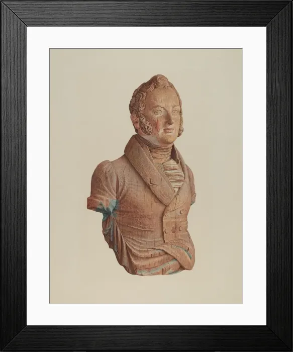 Framed Print : Figurehead, c. 1938. Creator: Elizabeth Moutal Framed Print : Figurehead, c. 1938. Creator: Elizabeth Moutal