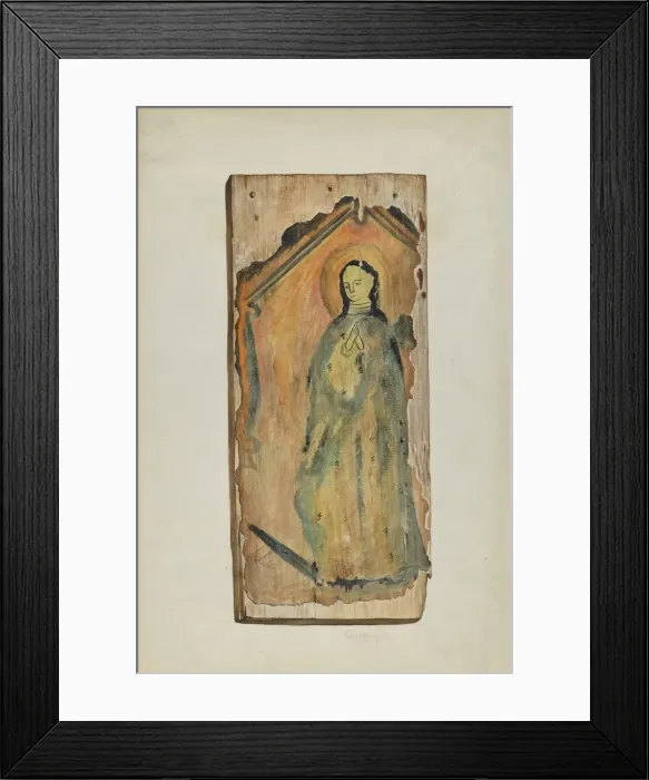Framed Print : Santo (Lady of Guadaloupe), 1939. Creator: Carl O Bergh Framed Print : Santo (Lady of Guadaloupe), 1939. Creator: Carl O Bergh