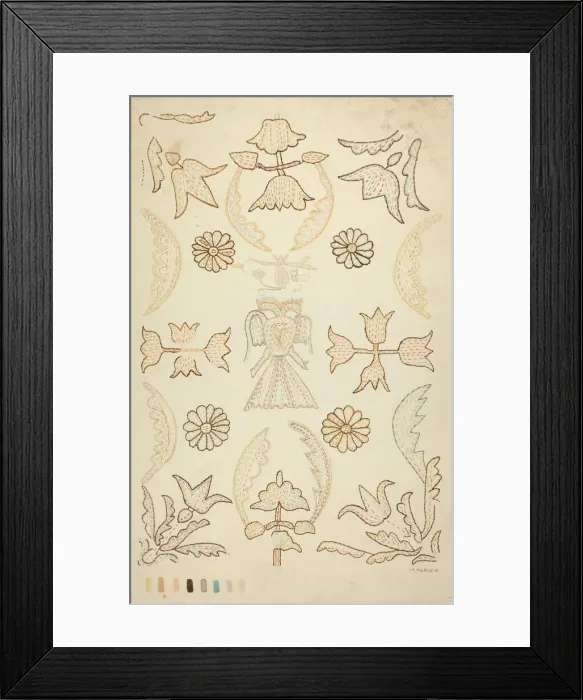 Framed Print : Wall Decoration, 1935 / 1942. Creator: Marjery Parish Framed Print : Wall Decoration, 1935 / 1942. Creator: Marjery Parish