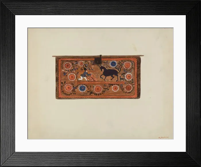 Framed Print : Chest, c. 1938. Creator: Marjery Parish Framed Print : Chest, c. 1938. Creator: Marjery Parish