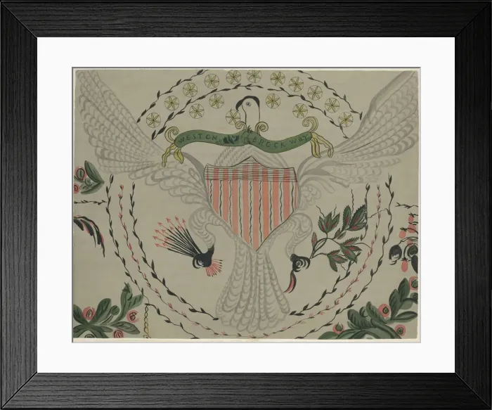 Framed Print : Wall Painting, c. 1939. Creator: Martin Partyka Framed Print : Wall Painting, c. 1939. Creator: Martin Partyka