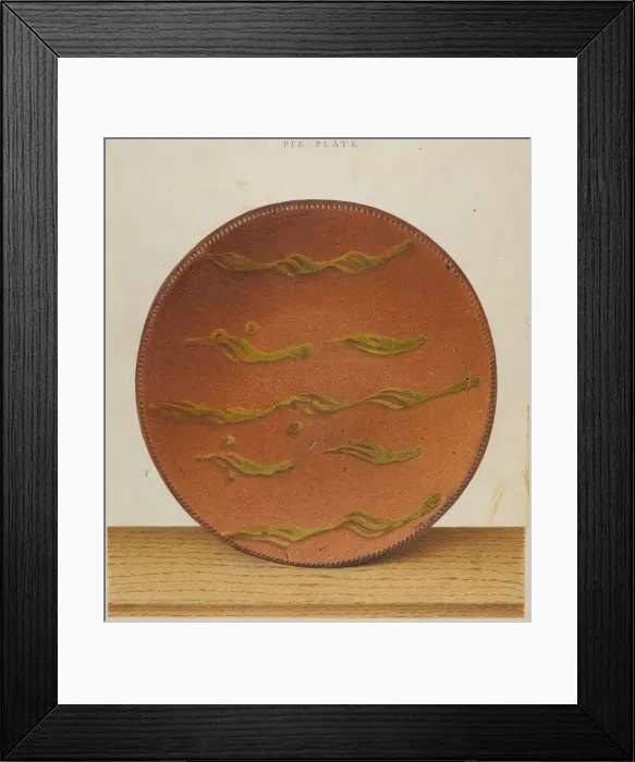 Framed Print : Pie Plate, c. 1939. Creator: Alfred Parys Framed Print : Pie Plate, c. 1939. Creator: Alfred Parys