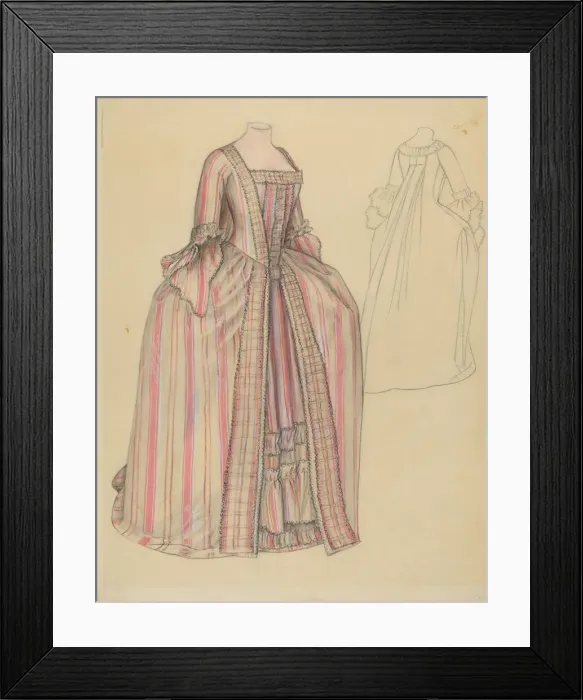 Framed Print : Dress, 1935 / 1942. Creator: Jean Peszel Framed Print : Dress, 1935 / 1942. Creator: Jean Peszel