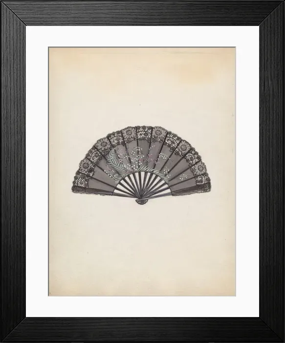 Framed Print : Fan, 1935 / 1942. Creator: Jean Peszel Framed Print : Fan, 1935 / 1942. Creator: Jean Peszel