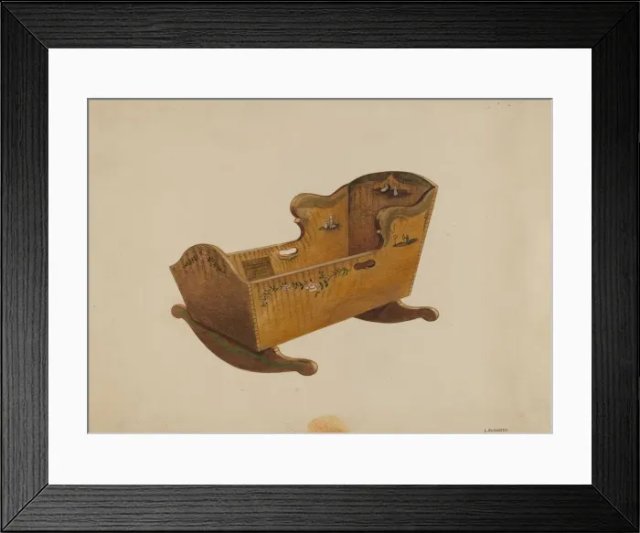 Framed Print : Cradle, c. 1936. Creator: Louis Plogsted Framed Print : Cradle, c. 1936. Creator: Louis Plogsted