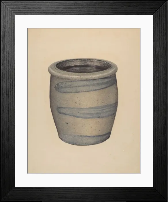 Framed Print : Crock, c. 1939. Creator: Paul Poffinbarger Framed Print : Crock, c. 1939. Creator: Paul Poffinbarger