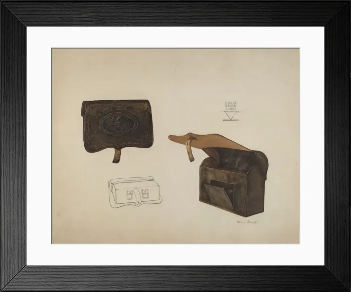 Framed Print : Mail Pouch, c. 1942. Creator: Stella Mosher Framed Print : Mail Pouch, c. 1942. Creator: Stella Mosher