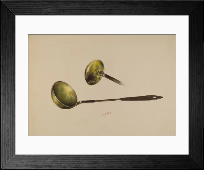Framed Print : Ladle, 1938. Creator: Charles Moss Framed Print : Ladle, 1938. Creator: Charles Moss