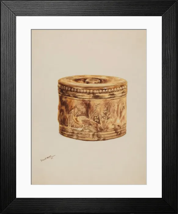 Framed Print : Butter Crock, 1937. Creator: Charles Moss Framed Print : Butter Crock, 1937. Creator: Charles Moss