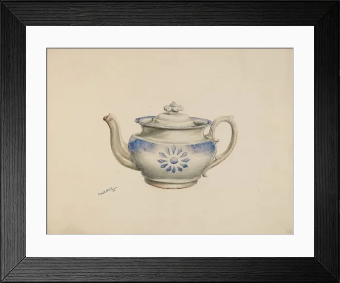 Framed Print : Teapot, 1938. Creator: Charles Moss Framed Print : Teapot, 1938. Creator: Charles Moss