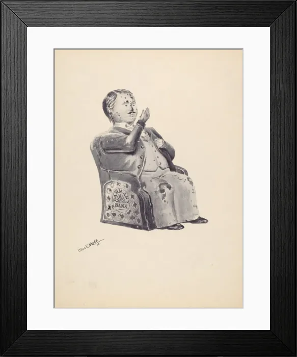Framed Print : Tammany Bank, 1938. Creator: Charles Moss Framed Print : Tammany Bank, 1938. Creator: Charles Moss
