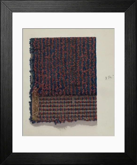 Framed Print : Woven Covering for Chair Seat, 1935 / 1942. Creator: Elizabeth Moutal Framed Print : Woven Covering for Chair Seat, 1935 / 1942. Creator: Elizabeth Moutal