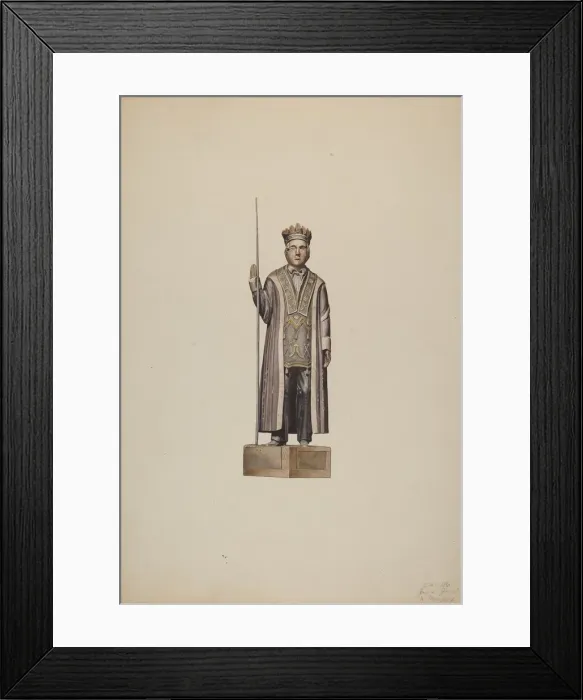 Framed Print : Commemorative Figure, 1935 / 1942. Creator: Henry Murphy Framed Print : Commemorative Figure, 1935 / 1942. Creator: Henry Murphy