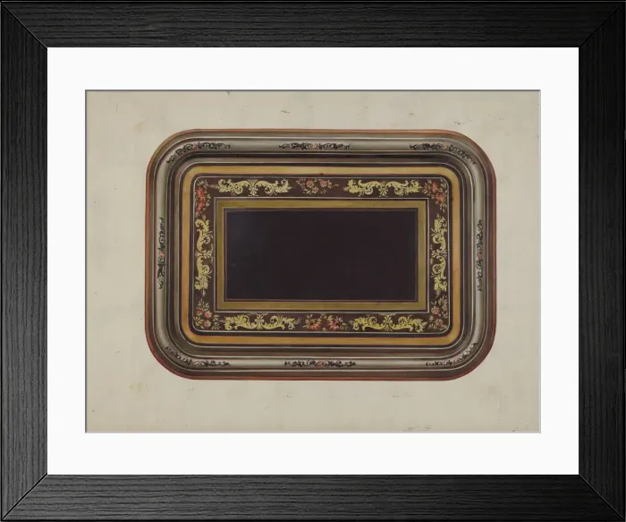 Framed Print : Tin Tray, c. 1937. Creator: Victor F. Muollo Framed Print : Tin Tray, c. 1937. Creator: Victor F. Muollo